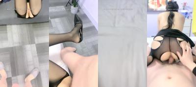 OVE直播21.02.25酒店实录：黑丝高跟包臀裙深沟诱惑，小穴被连续灌满滚烫精液！